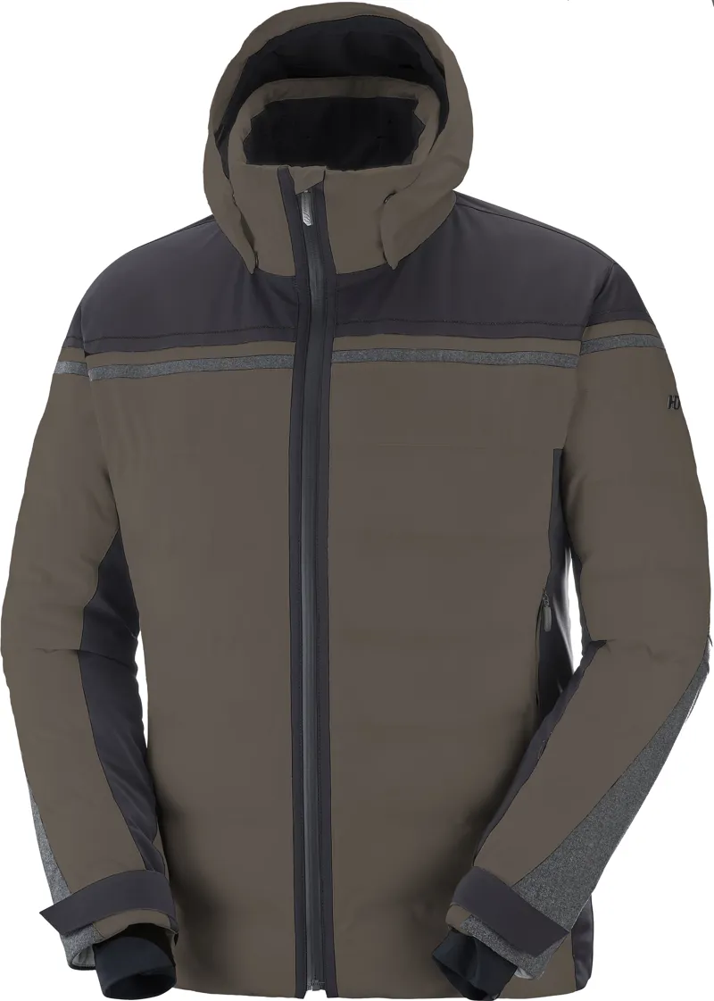 Henri Duvillard Bionnassay Mens Ski Jacket In Dark Khaki