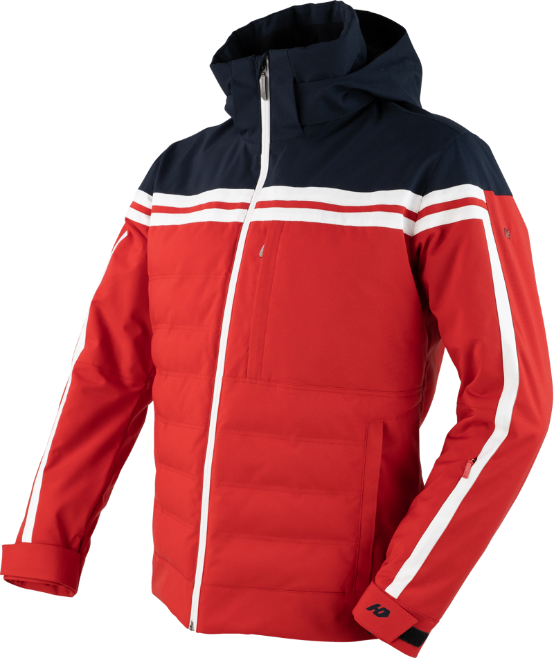 Henri Duvillard Mens Lavey Ski Jacket in Red-1