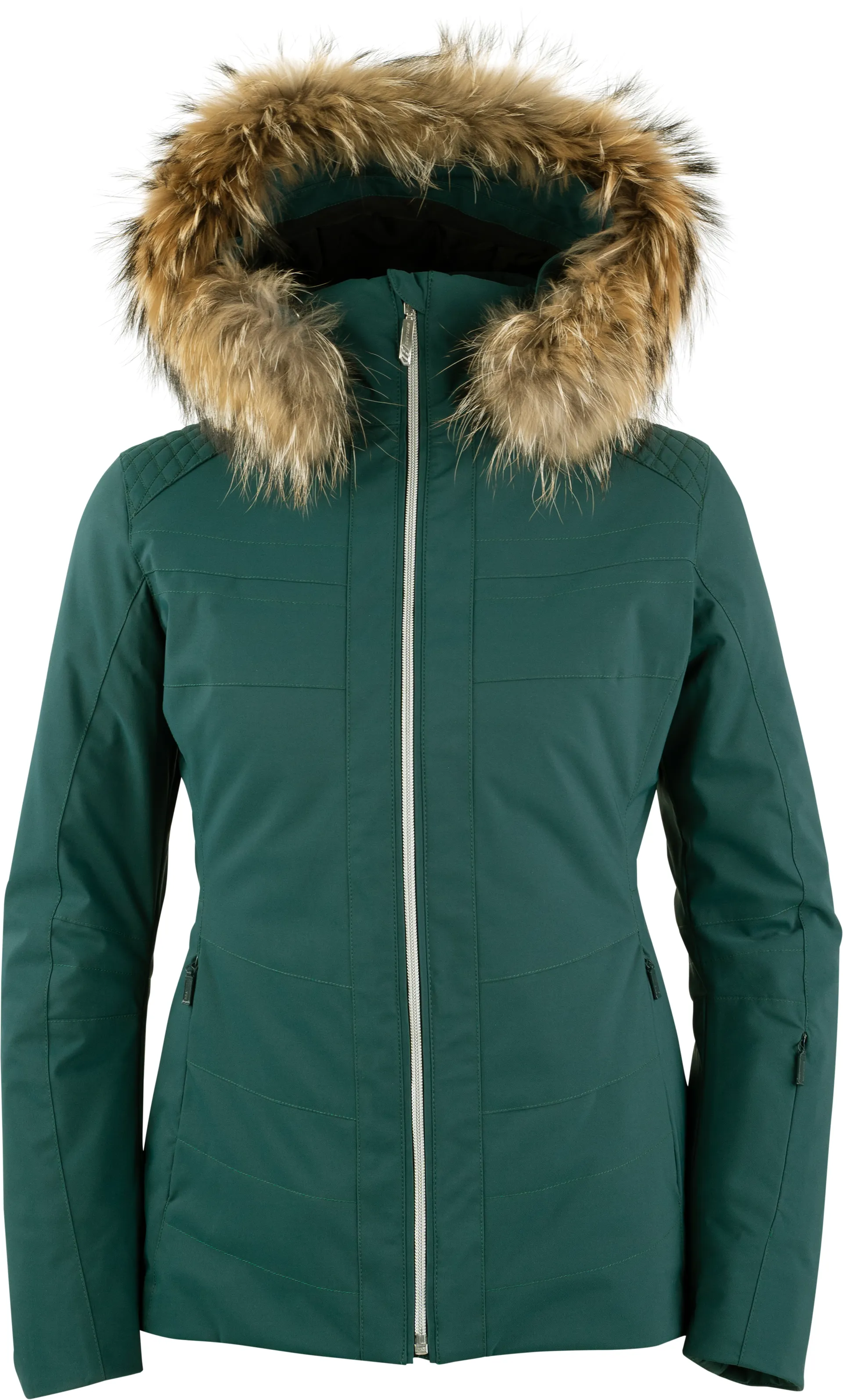 Henri Duvillard Womens Penia Ski Jacket in Green The Ski Shop
