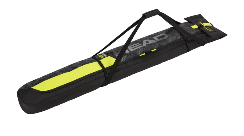 Head Double Ski Bag in Black/Lime