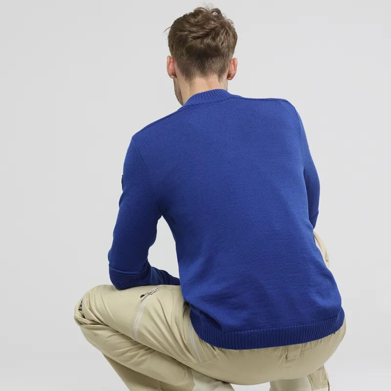 Henjl Atco 2.0 Mens Merino Wool Sweater in Sport Blue-2