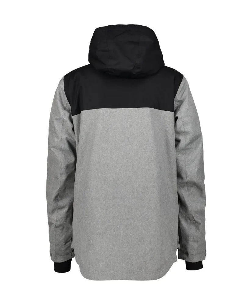 WearColour Horizon Mens Ski Jacket in Grey Melange-1