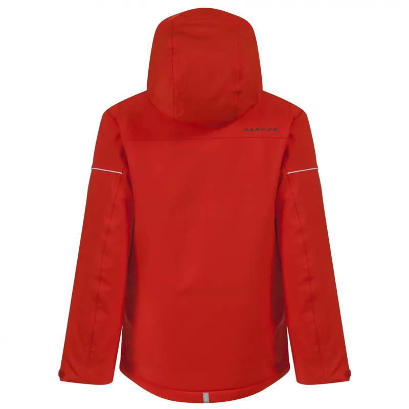 Dare2b Mentored Kids Ski Jacket In Trail Blaze Orange-1