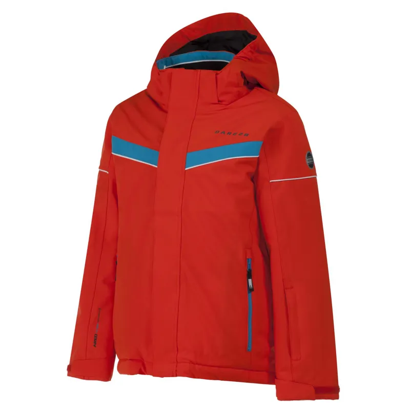 Dare2b Mentored Kids Ski Jacket In Trail Blaze Orange-2