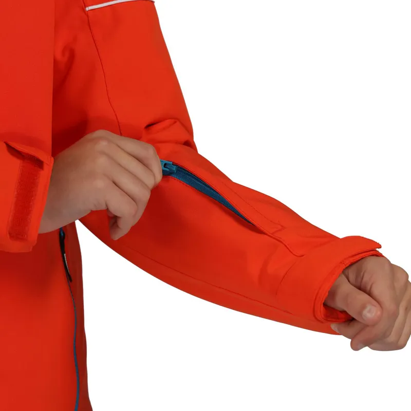 Dare2b Mentored Kids Ski Jacket In Trail Blaze Orange-5