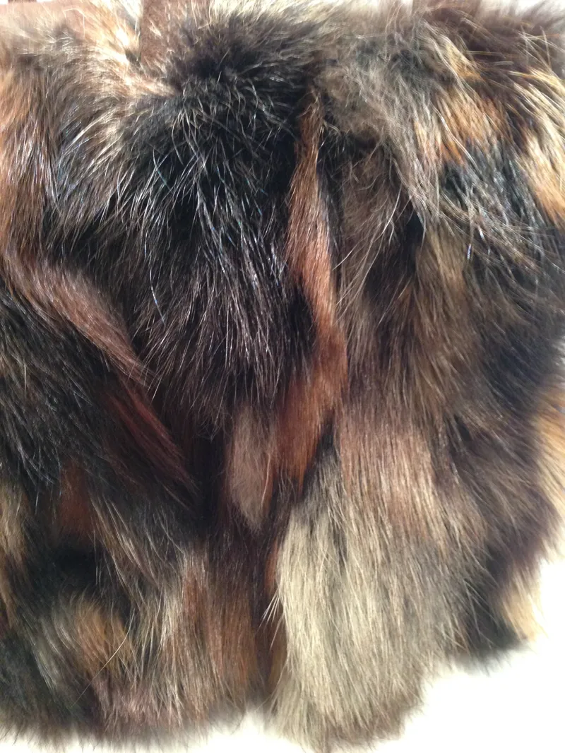 Oscar Volpe Brown Fox Fur Hand Bag-1