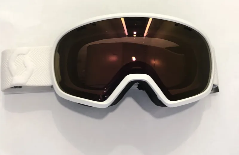 Scott Muse Ski Goggles in White with Enhancer Purple Chrome Lens