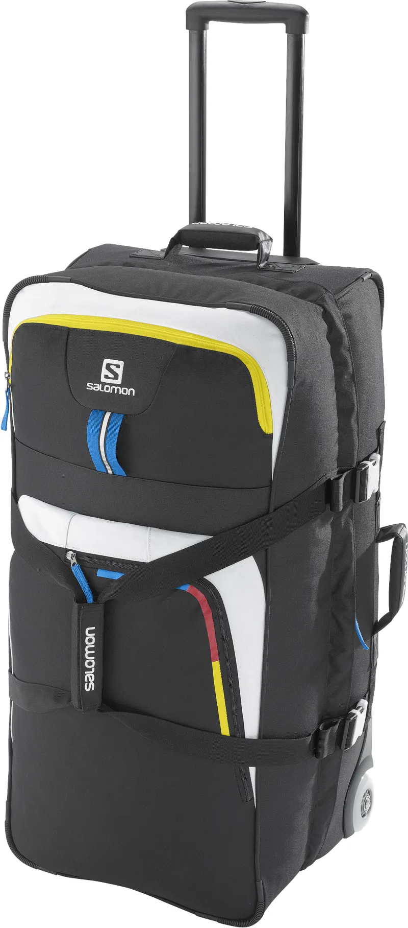 Salomon Container 100 Wheelie Holdall in Black Yellow
