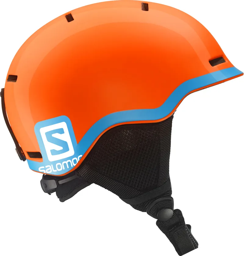 Salomon Grom Junior Ski Helmet in Orange Blue The Ski Shop