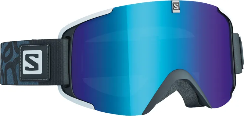 Salomon XView Ski Goggles in Black with Solar Blue Lens