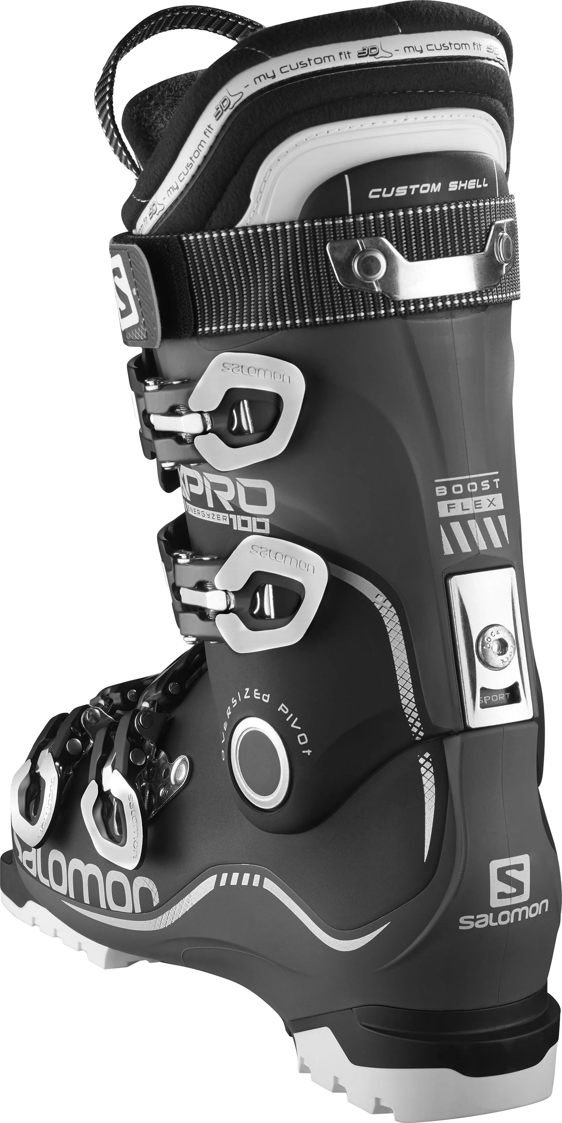 Salomon X Pro 100 Custom Shell Mens Ski Boots 2016 in Anthracite