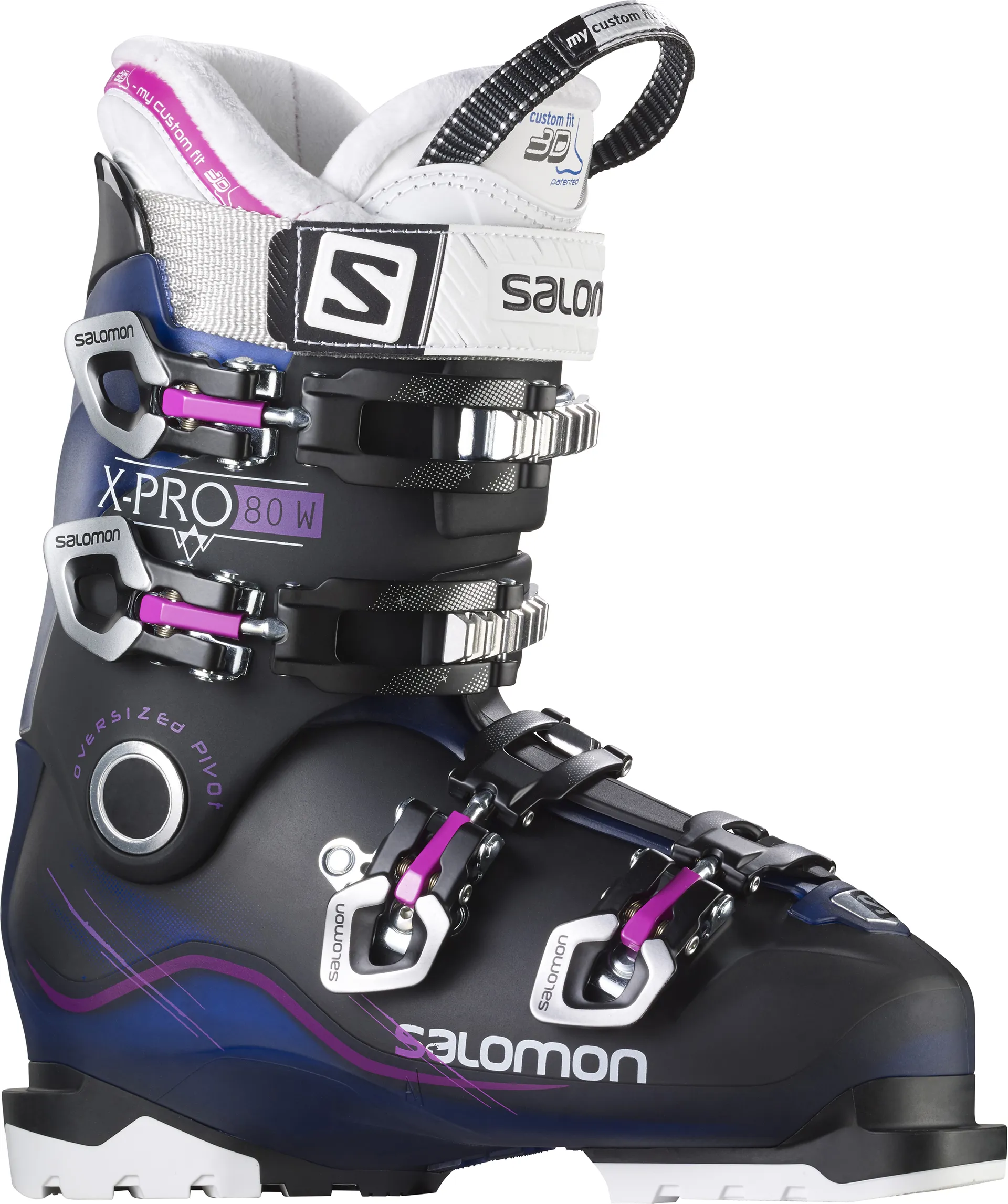 Salomon X Pro 80 Womens Ski Boots 2016 in Translucent Blue/Black