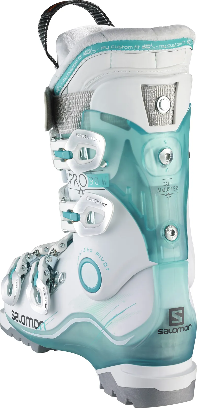 Salomon X Pro 90 Custom Shell Womens Ski Boots 2016 Aqua/White