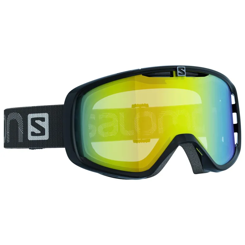 Salomon Aksium Ski Goggle In Black With Yellow Lens