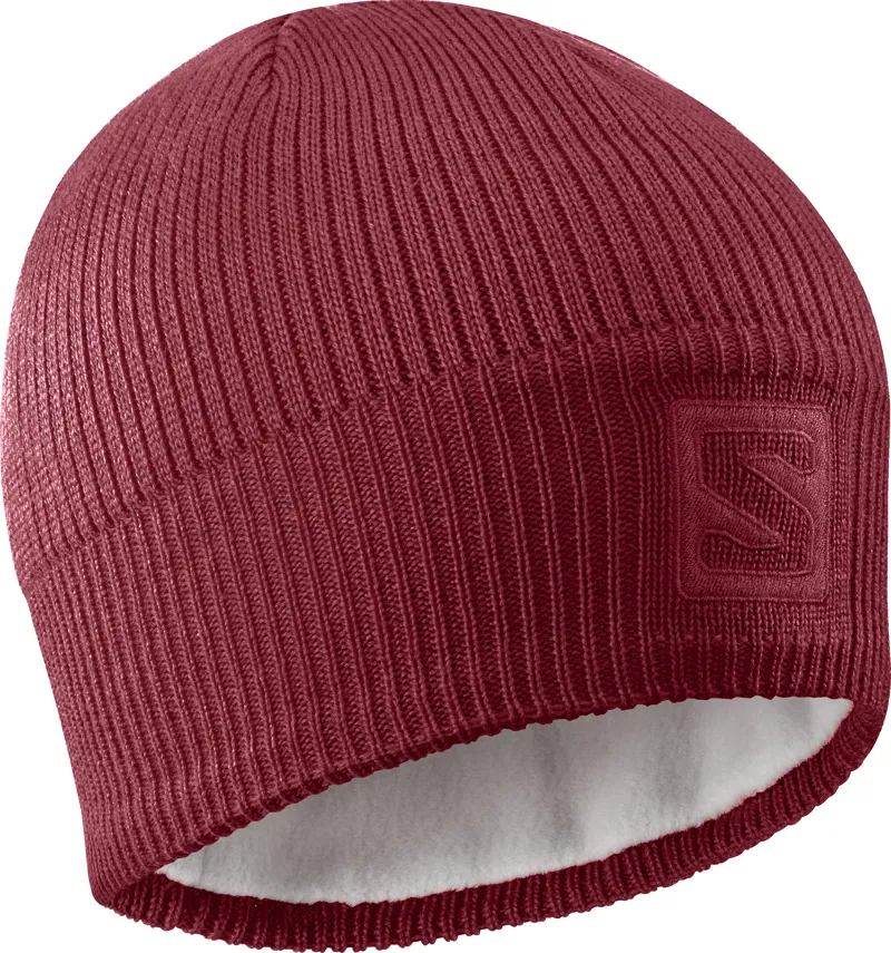 Salomon Logo Beanie Hat in Red
