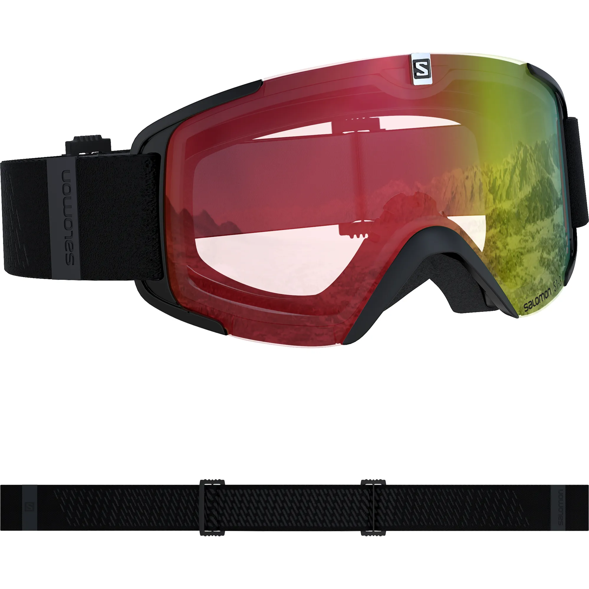 Salomon X View Goggles Black with Photochromic Lens