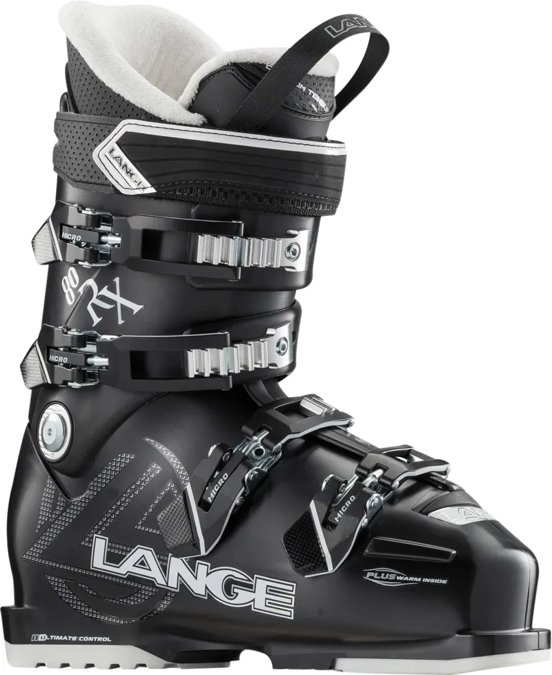 Lange RX 80 Womens Low Volume Ski Boots 2017 In Black