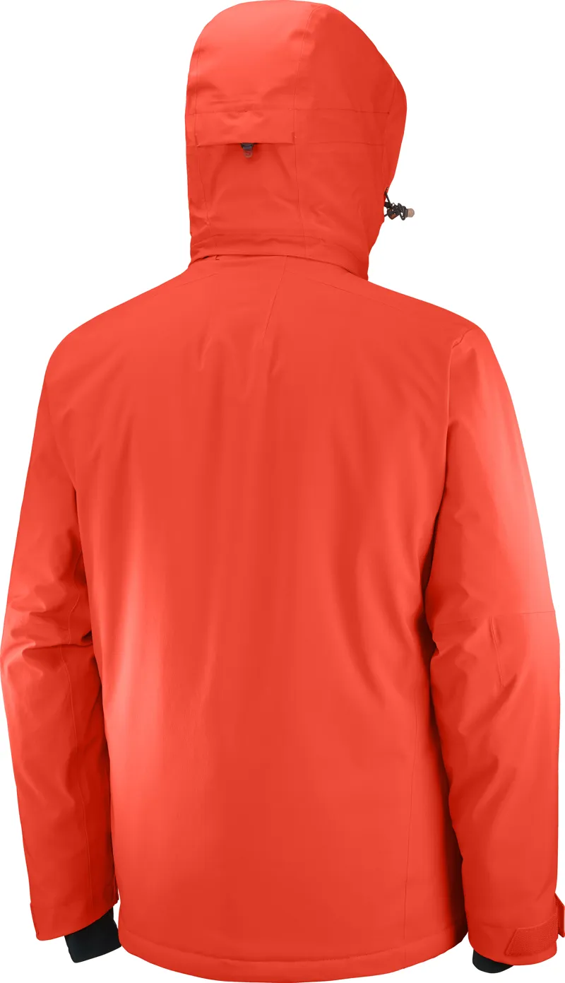 Salomon Mens Icefrost Ski Jacket in Orange The Ski Shop