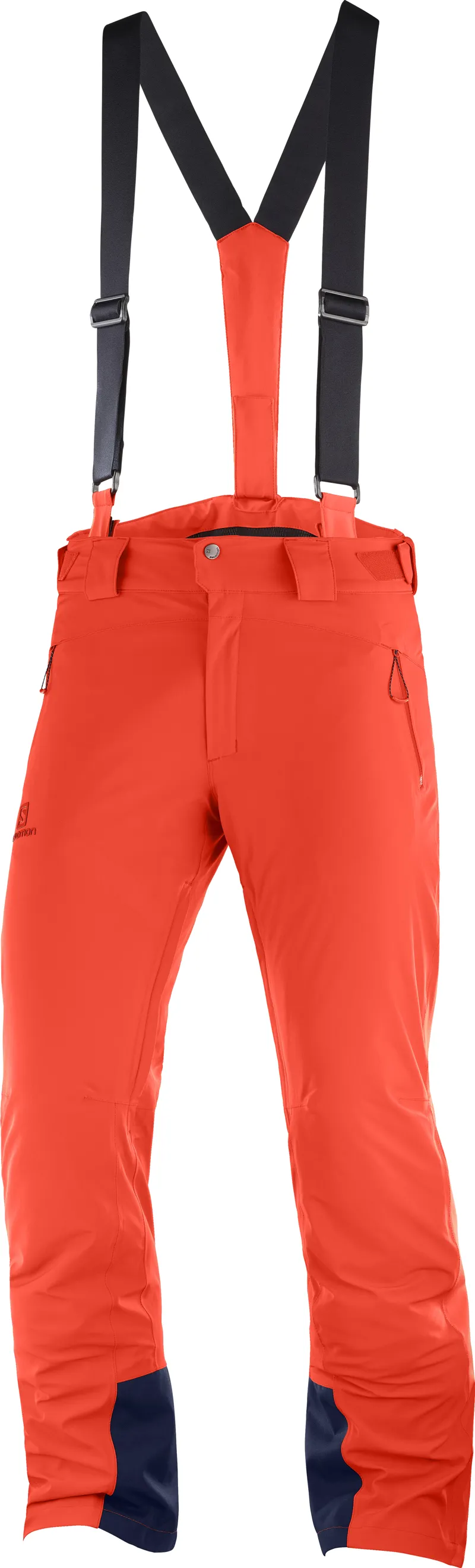 Salomon Mens Iceglory Ski Pants in Red The Ski Shop