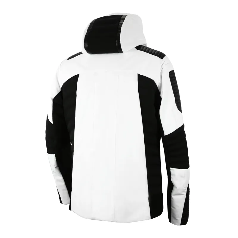 Lacroix Mens Dark Ski Jacket In White Black The Ski Shop