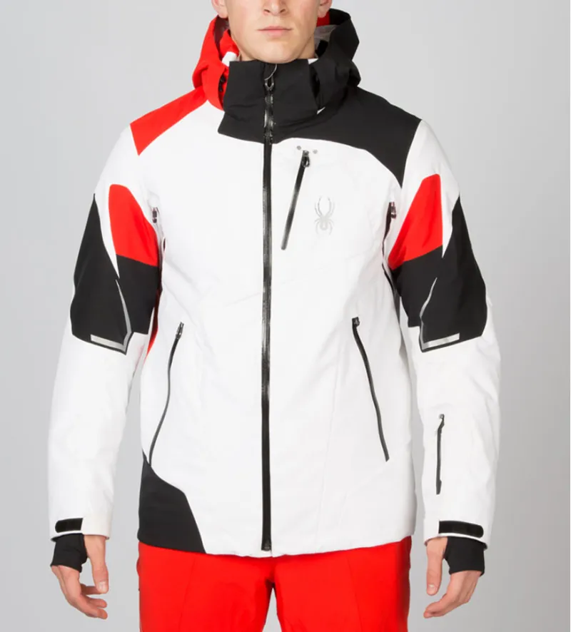 Spyder red and black ski jacket on sale