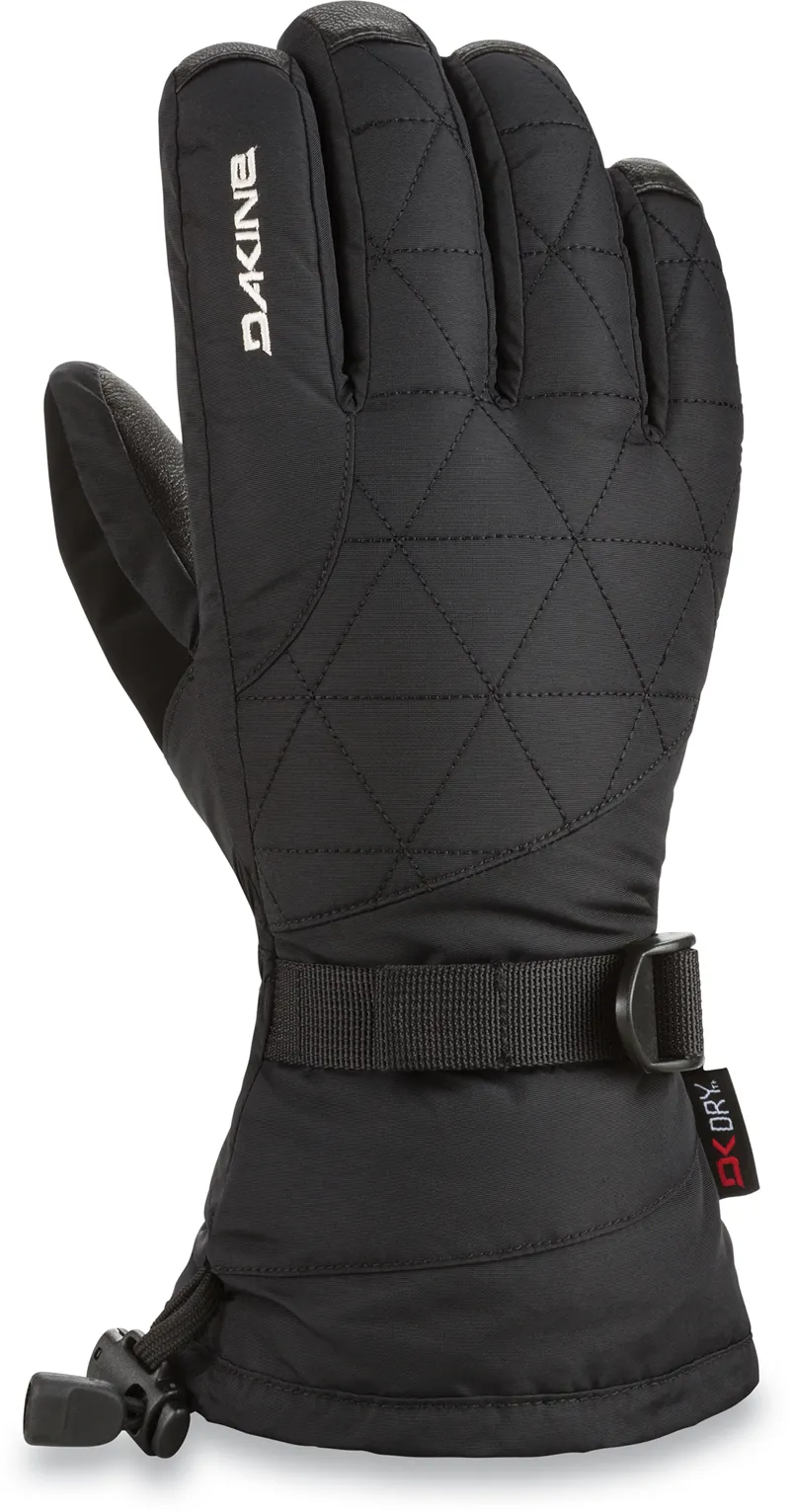 Dakine Camino Leather Womens Ski Gloves in Black