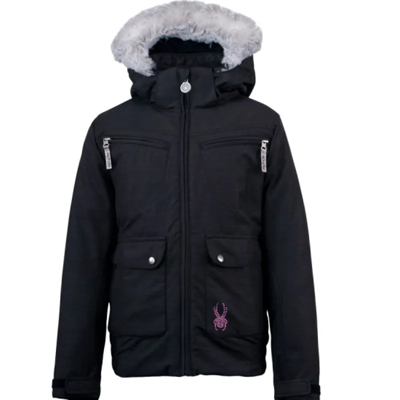 Spyder Lola Girls Ski Jacket in Black