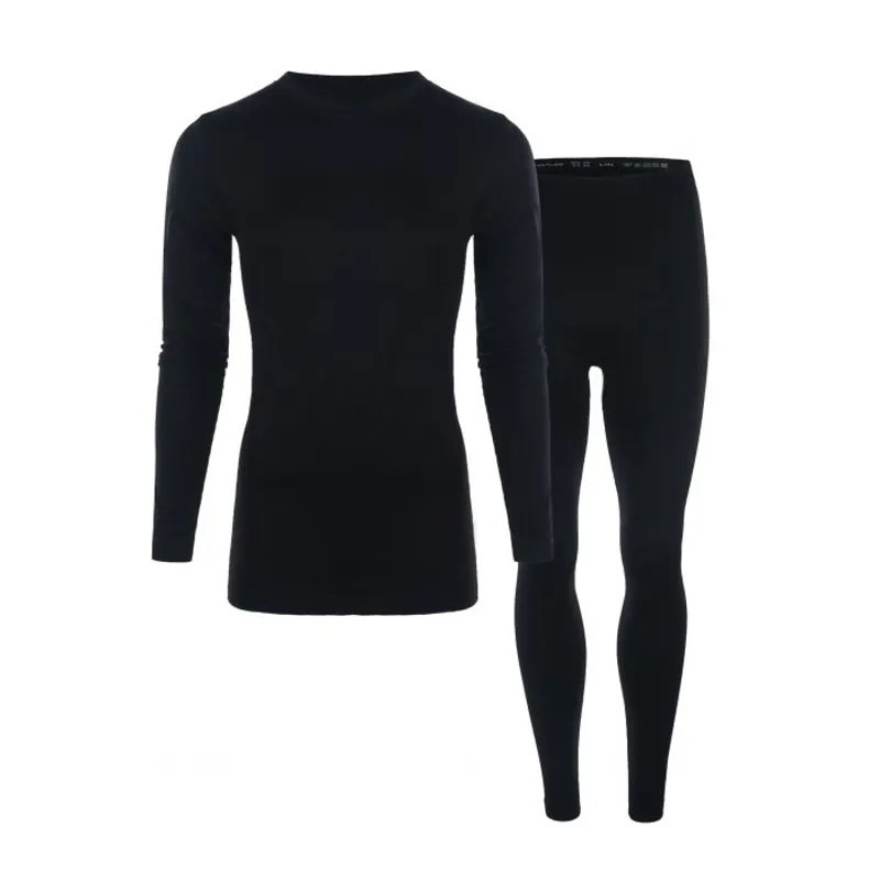 Whistler Seamless Set Mens Thermal Base Layer Set In Black
