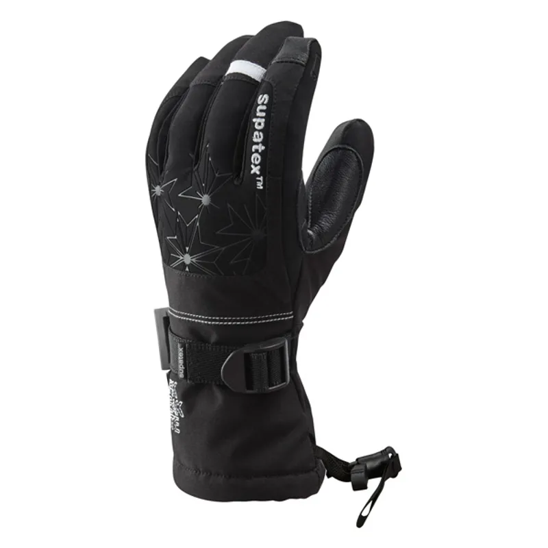 Manbi Frost Womens Ski Gloves in Black