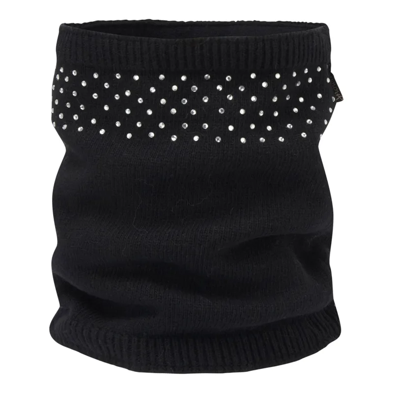 Manbi Stella Cashmere Wool Mix Cowl Neckwarmer In Black