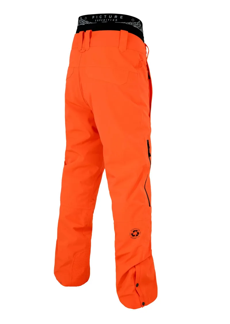 Picture Object Mens Ski Pants in Orange-1