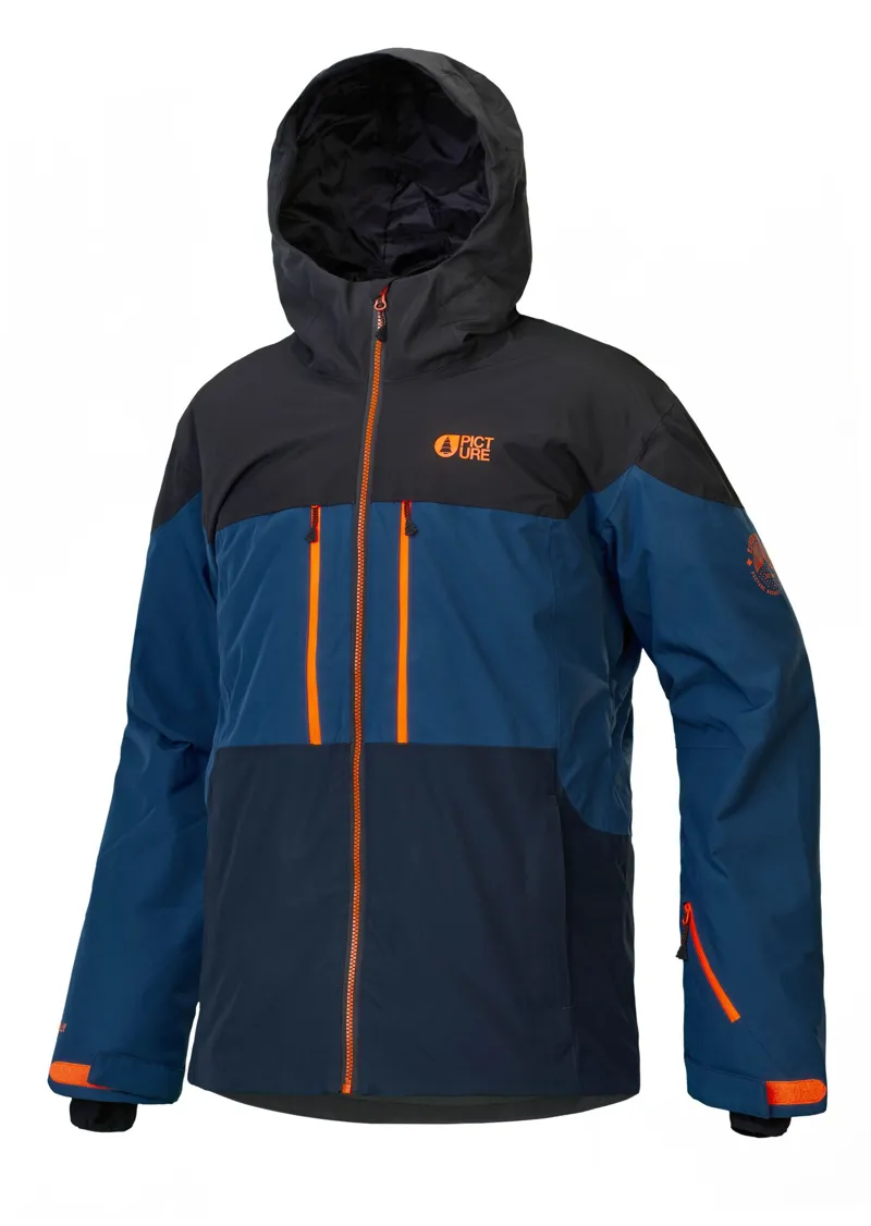 Picture Object Mens Ski Jacket in Indigo Blue