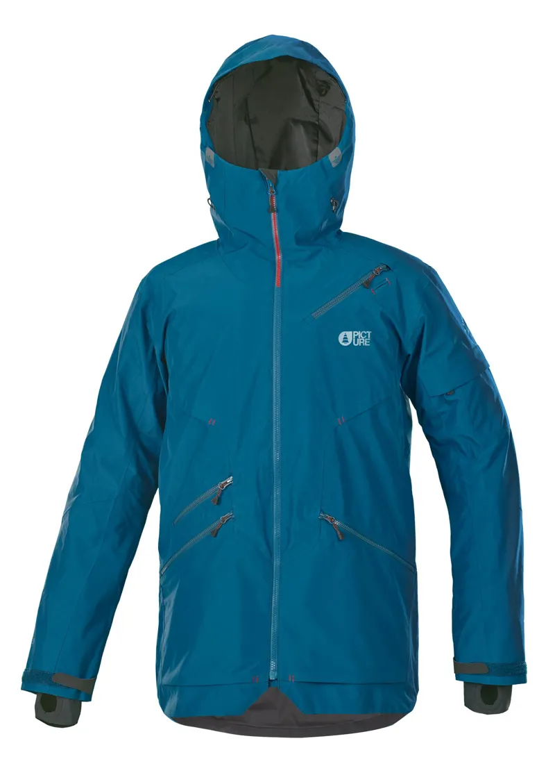 Picture Zephir Mens Ski Jacket in Petrol Blue