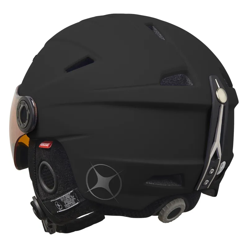 Manbi Park Visor Pro Ski Helmet in Matt Black-1
