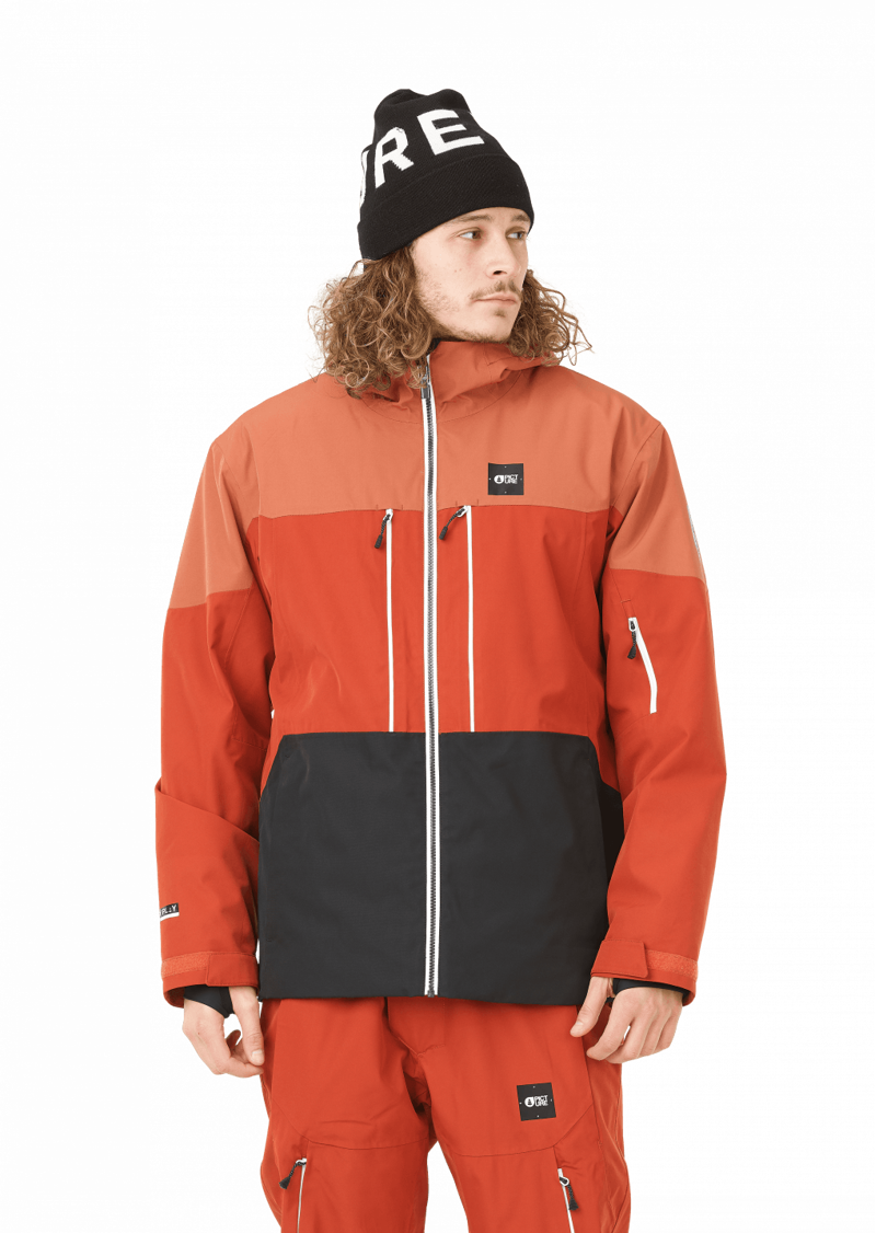 Picture Mens Object Ski Jacket in Brick Orange-2
