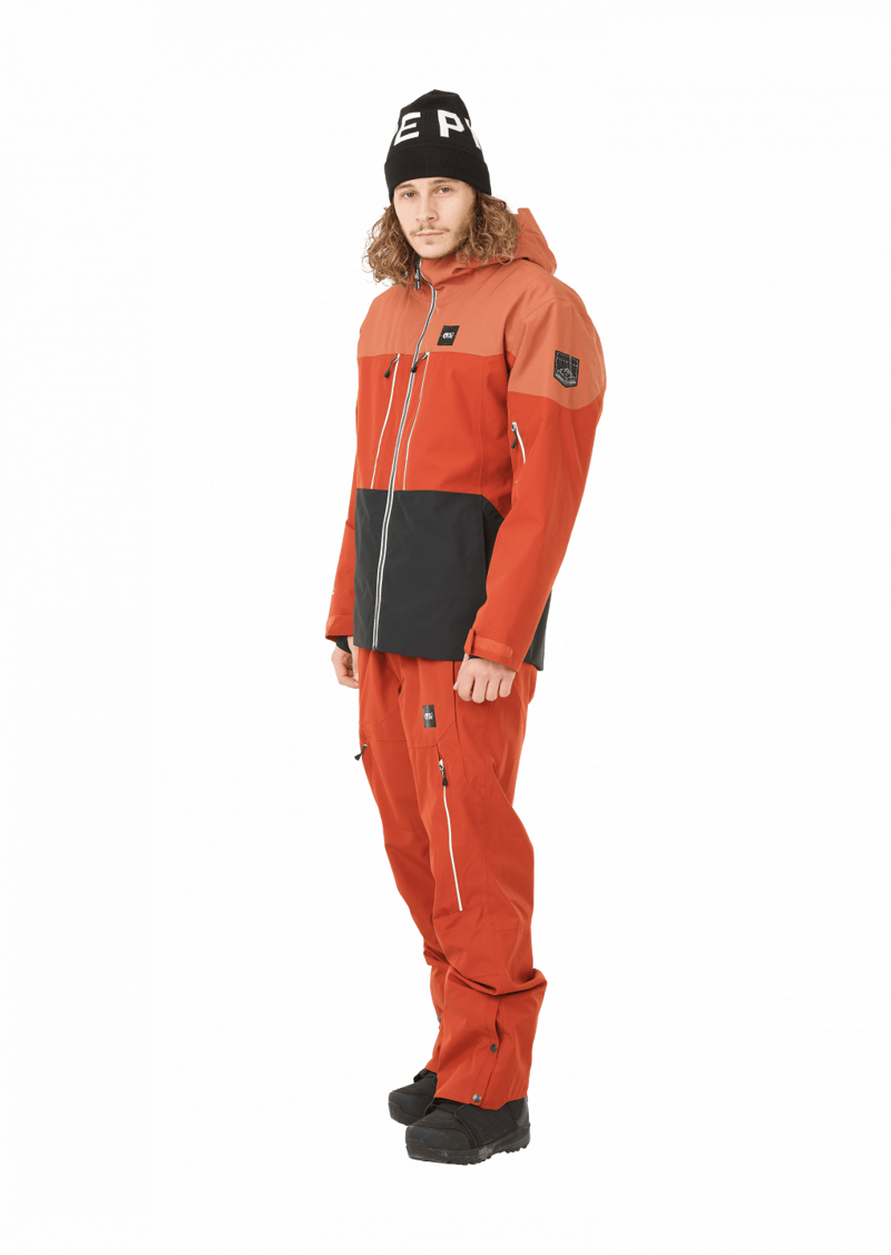 Picture Mens Object Ski Jacket in Brick Orange-4