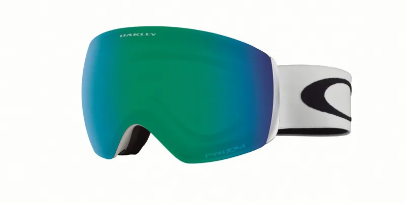 Oakley Flight Deck M Goggles In White With Prizm Jade Lens