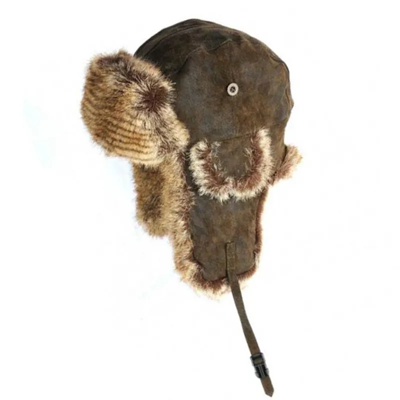 Eureka Oslo Leather Hat in Brown