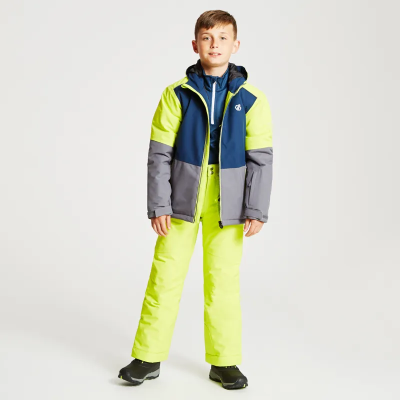 Dare2b Outmove Kids Ski Pants in Citron Lime-3