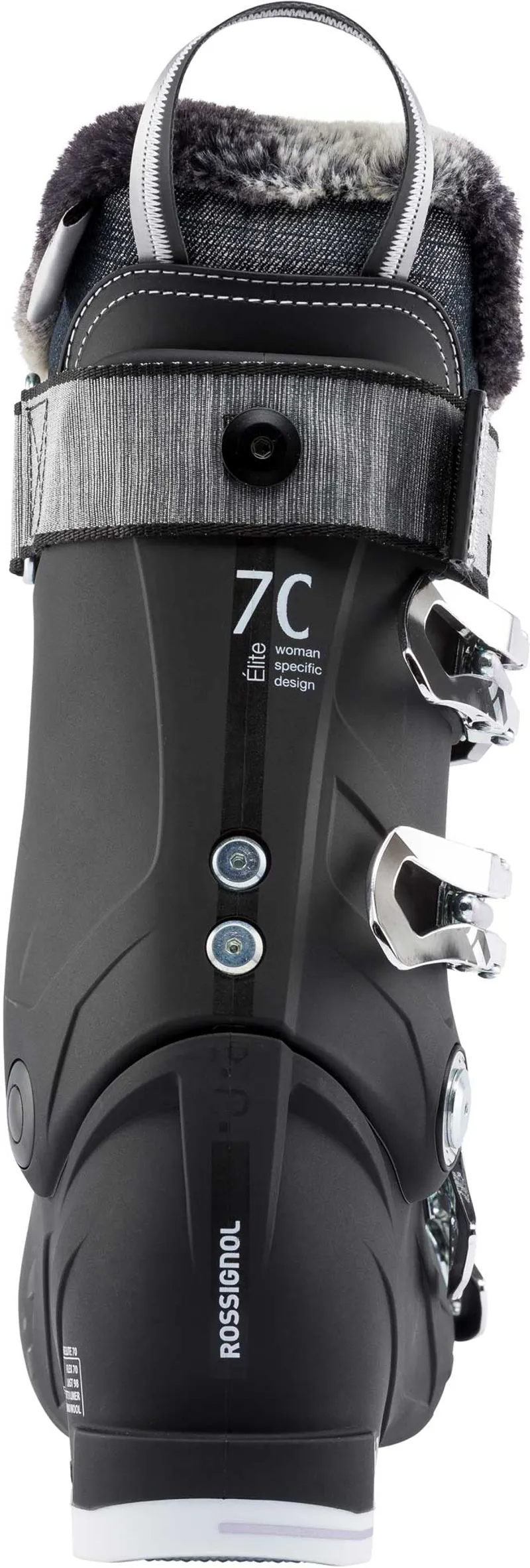 Rossignol Pure Elite 70 Womens Ski Boots in Black-2