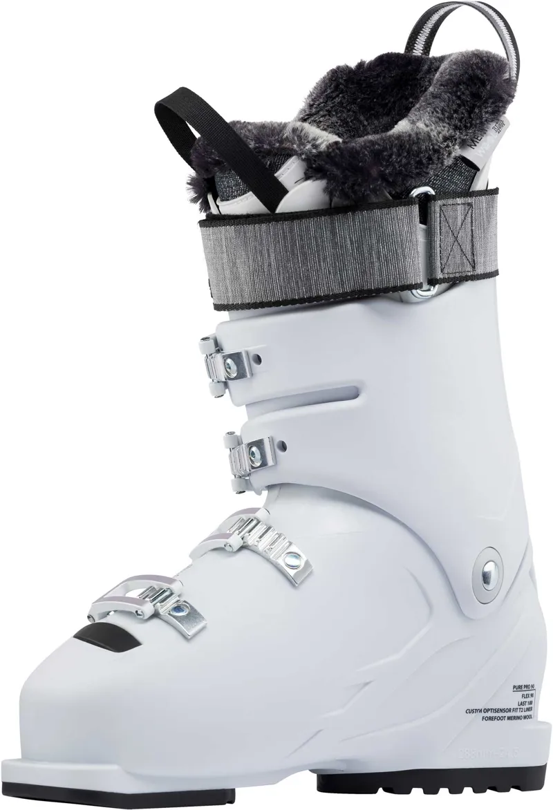 Rossignol Pure Pro 90 Womens Ski Boots in White-1