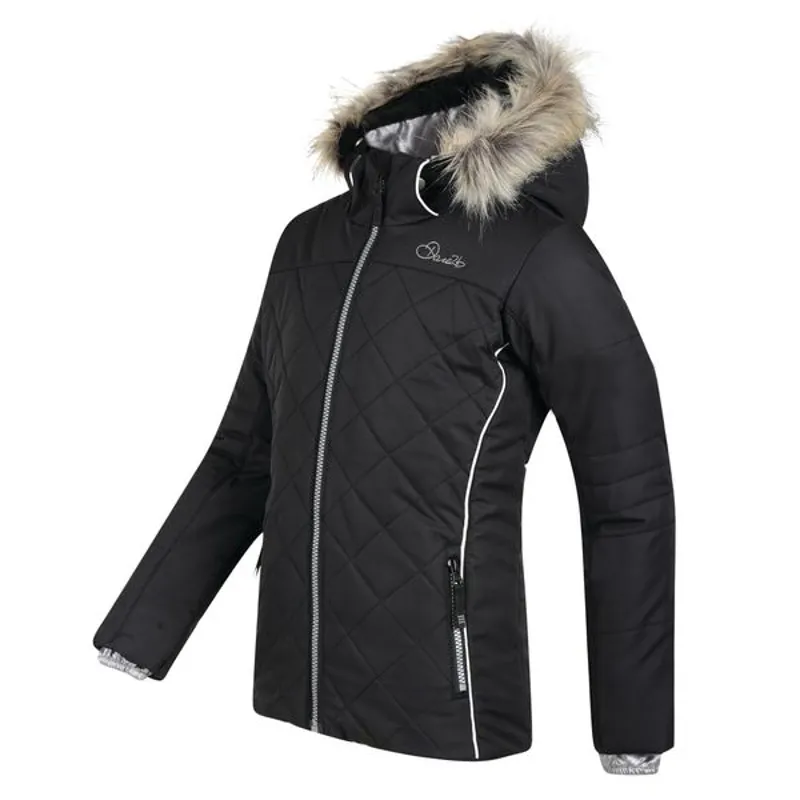 Dare2b Relucent Girls Junior Ski Jacket in Black-1