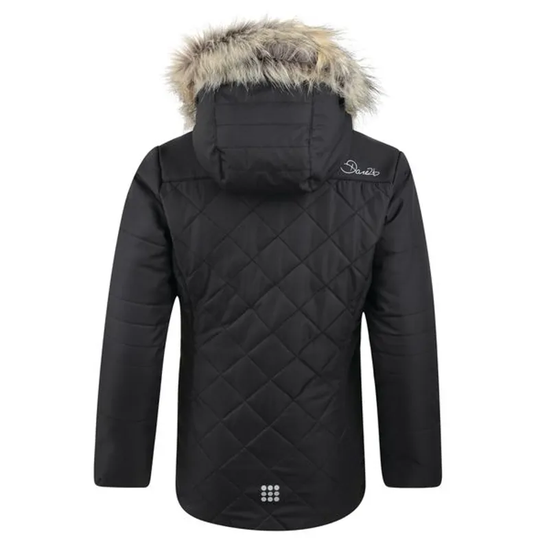 Dare2b Relucent Girls Junior Ski Jacket in Black-2