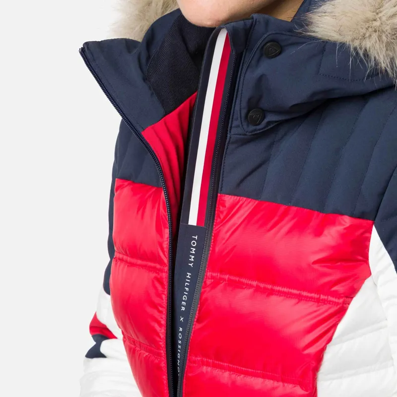 Tommy Hilfiger Womens Down Ski Jacket in Red-7