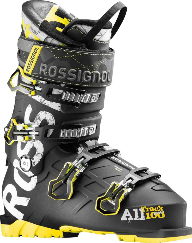 Rossignol Alltrack Pro 100 Mens Ski Boots 2017 In Black Yellow