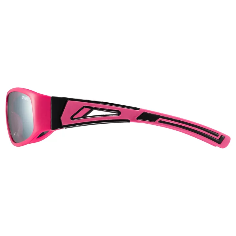 Uvex Sportstyle 509 Junior Sunglasses In Pink Silver Mirror Lens-2
