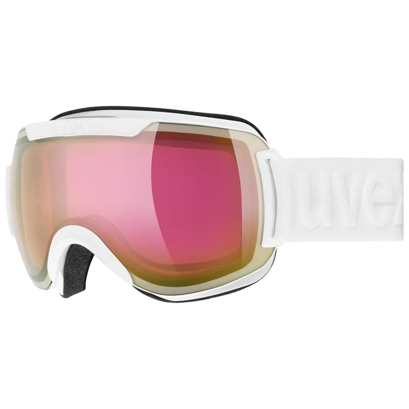 Uvex Downhill 2000 FM Ski Goggles White with Mirror Rose