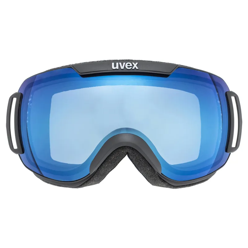 Uvex Downhill 2000 FM Ski Goggles Black with Mirror Blue-1