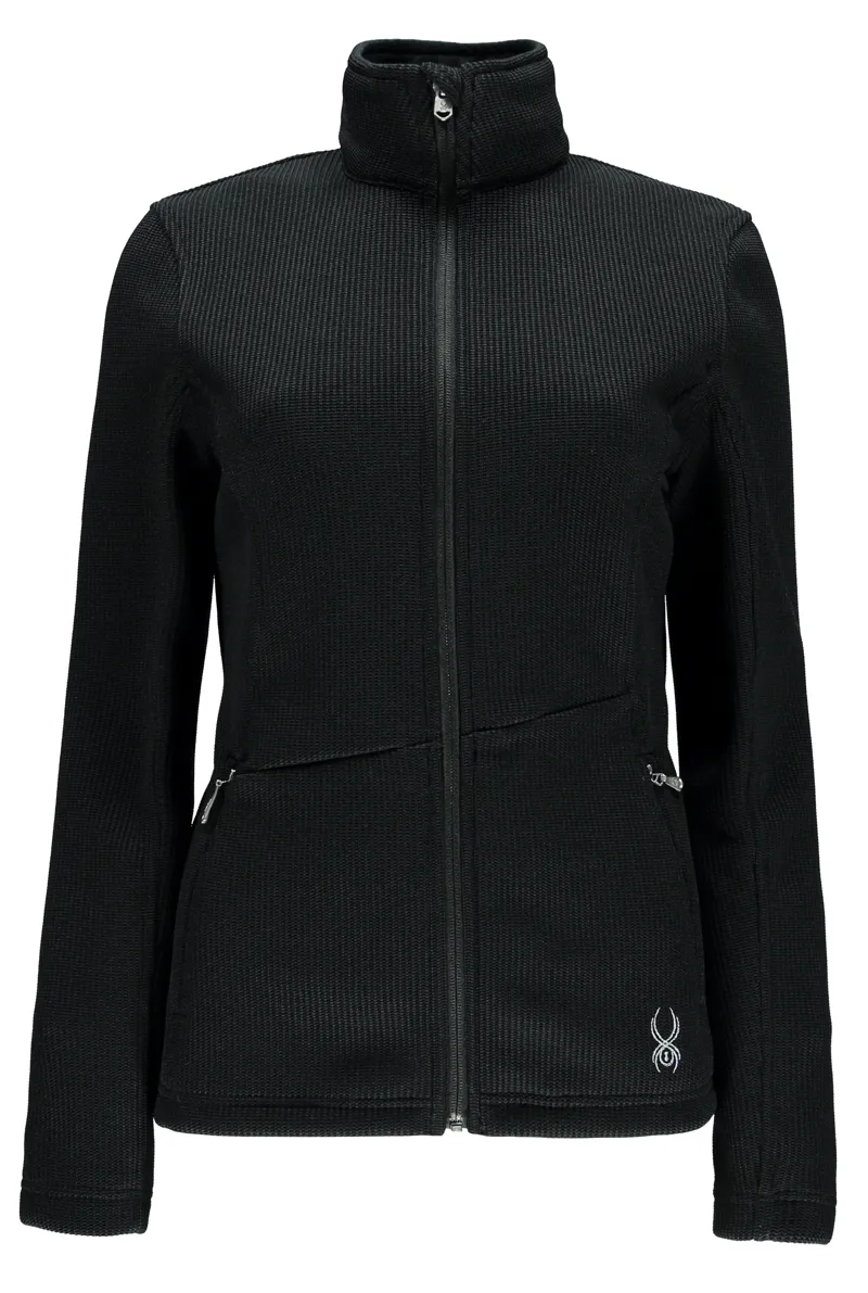 Spyder Endure Womens Full Zip Jumper in Black