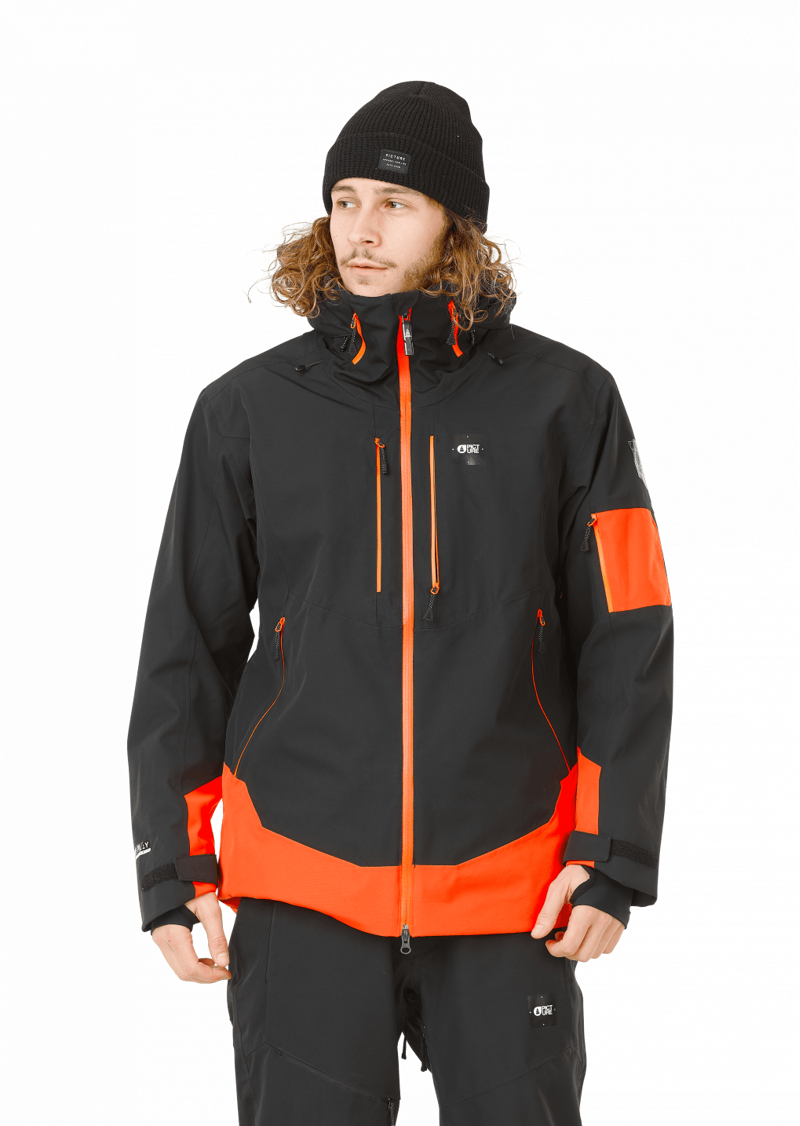Picture Mens Track Ski Jacket in Black-3